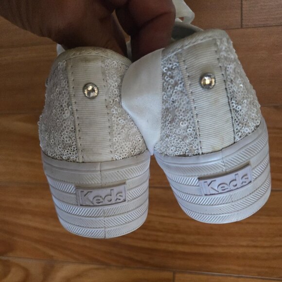 Ked's Triple Up Glitter Celebration Sequin Platform Sneakers Style WF66724 - Picture 2 of 6